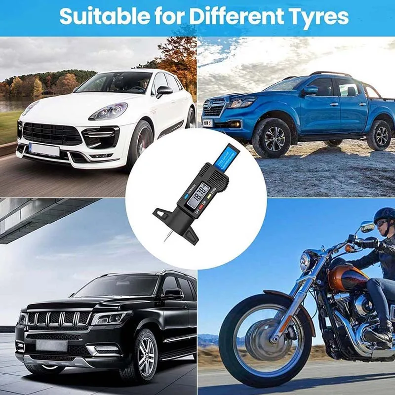 Digital Motorcycle Car Tire Ty - Motorcycle Brake Pads recension och pris